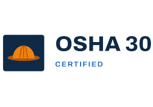 OSHA 30 certified technicians
